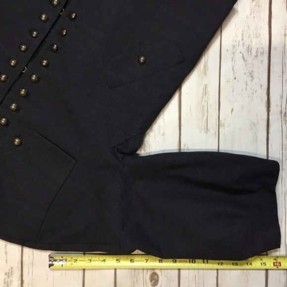 Black Military Style Jacket Bracelet Sleeves - Picture 7 of 8